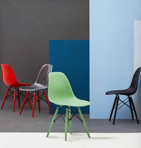 Silla Eames Para Comedor, Polipropileno Resistente, Set De 4