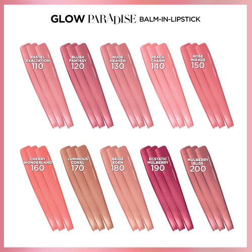 Batom L'oreal Paris Glow Paradise Hydrating Nude Heaven