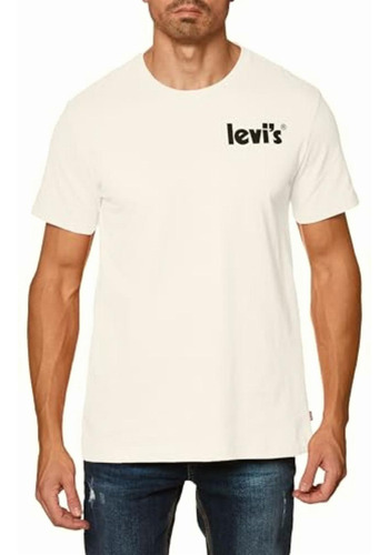 Levi's 56195-0528s Playera Para Hombre, Blanco, S