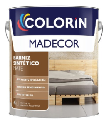 Barniz Mate Colorin Madecor X 4 Litros