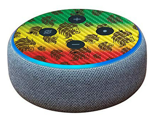 Skin De Fibra De Carbono Para Amazon Echo Dot (3rd Gen). Com