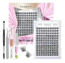 Comprar Extensiones De Pestañas Kit 120pcs Magefy Lash Mink Curvatura C 10-14mm Mixtas Con Adhesivo Pegamento Para Pestañas Postizas Y Removedor Individuales Kit Maquillaje Completo Diy