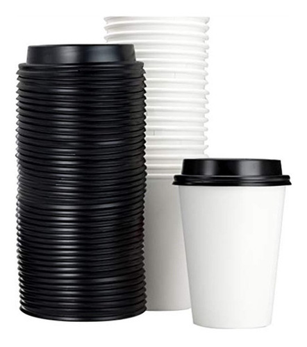 Vaso Para Café Encerado Biodegradable 8 Oz 500 Piezas C/tapa