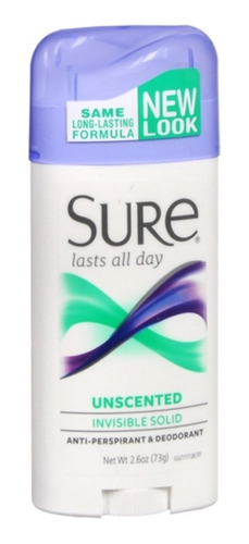 Desodorante  Sure Sin Perfume Seguro Invs Sld Stamed Tamaño