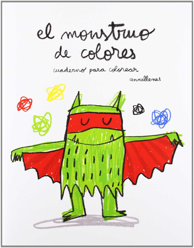 Libro El Monstruo De Colores Para Colorear + 18 Lápices