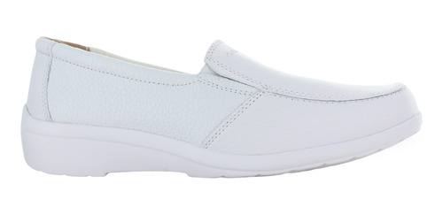 Gala Mocasin Elegante Enfermeria Piel Blanco Mujer 82442