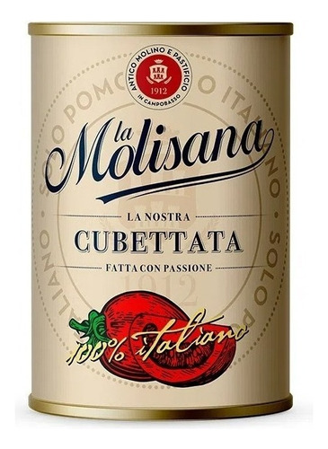 Tomate Perita La Molisana Cubettata 400 Gr. Origen Italia