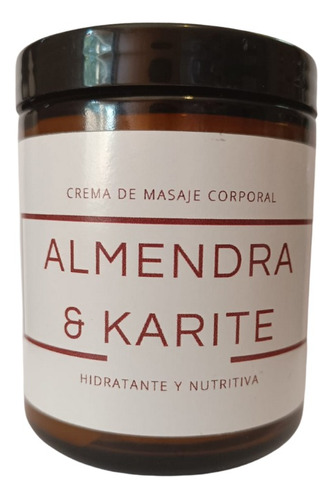 Crema De Masaje Corporal Hidratante Y Nutritiva 