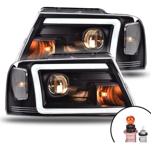 Par De Faros Led Oscuro F150 2004 2005 2006 2007 2008