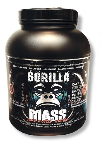 Gorilla Mass 10lbs Proteina Gan - Kg a $55