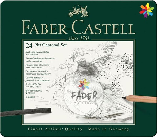 Faber Castell Set Pitt Charcoal Lata X 24 Barrio Norte