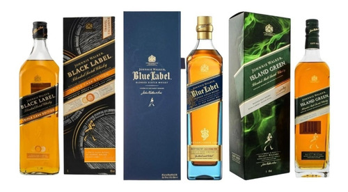 Combo Jw Blue Label, Triple Cask Bl, Green Island.-