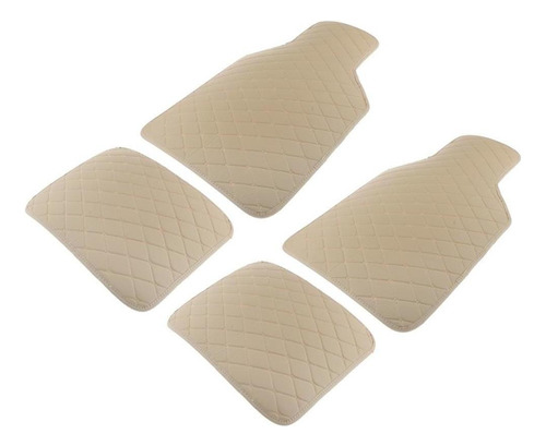 Juego De Alfombrillas De Coche Universal Fit De 4 Beige