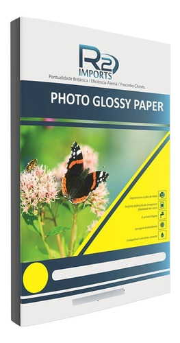 Foto 100 Un Glossy Photo Paper Brilho 180g A4 (nao É Adesivo