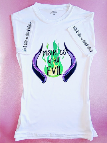 Playera Sublimada Dama Villanos Maléfica Bella Durmiente