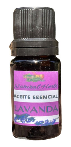 Aceite Esencial De Lavanda. 10ml. Natural Herbs. 