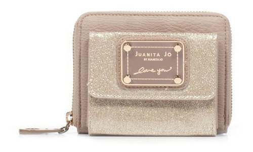 Billetera Juanita Jo Pocket color nude - 10cm x 13cm