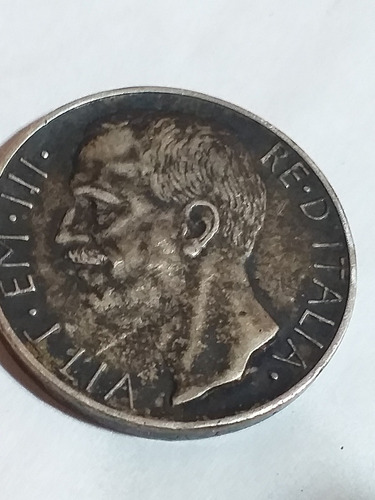 Moneda Roma Plata Re D Italia Vitt Em 1927 Rara Antigua Poca