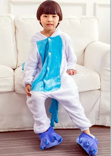 inquilino éxtasis En expansión Kigurumi Pijama Niño Plush Unicornio Azul