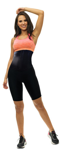 Leggings Capri Deportivo Broche Efecto Sauna Osmotex