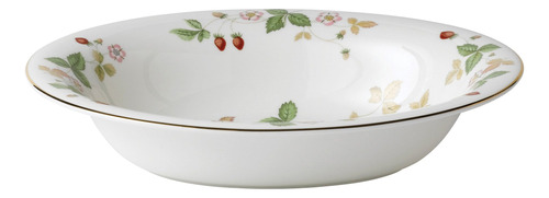 Wedgwood Wild Strawberry - Plato Ovalado Abierto, 9.9 Pulgad