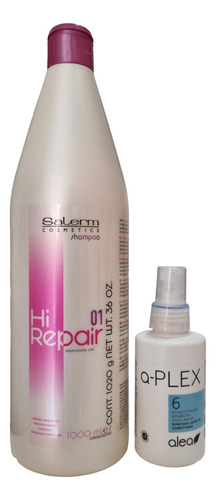 Shampoo Hi Repair Salerm 1lt + A-plex N°6 120ml Sin Sulfatos