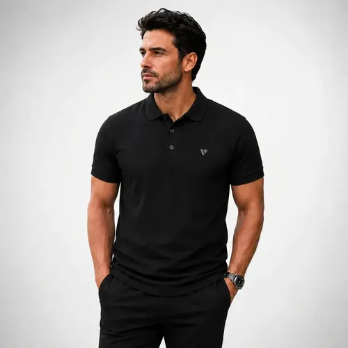 Camisa Gola Polo Masculina Voker Piquet Algodão