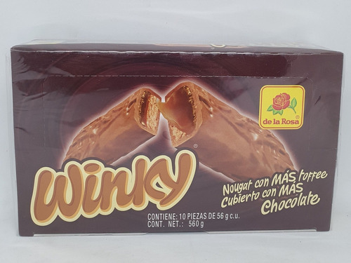 Chocolate Barra Winky 10 Piezas De La Rosa Tipo Milky Snicke