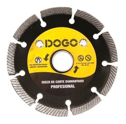 Disco De Corte Diamantado Dogo 115mm 3en1 Profesional 4 1/2