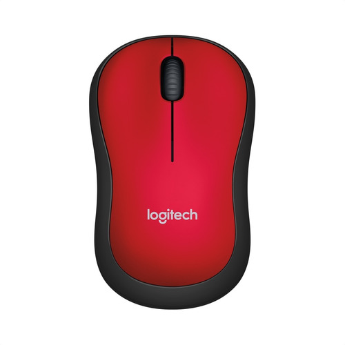 Mouse Óptico Inalámbrico Logitech M185, Win Mac Linux, Rojo