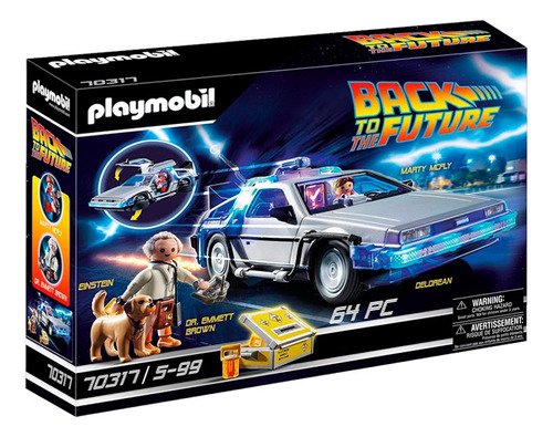 Playmobil 70317 Delorean Back To The Future Con Marti & Doc