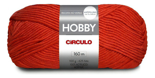 Lã Hobby Círculo 100g Cor Paixão - 3635
