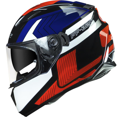 Capacete Ls2 Ff320 Stream Exo Azul Masculino Feminino