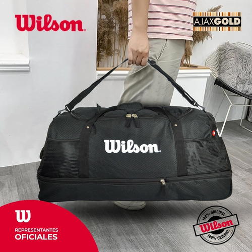 Imagen 6 de 10 de Bolso Wilson Deportivo Viaje Urbano Fitness Bolsillo Gym
