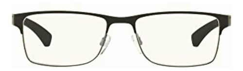 Armani Ea1052 Marco De Anteojos 3094-negro Goma/gris Mate,