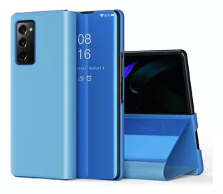 Funda Clear View Stand Para Samsung Note 8 Azul