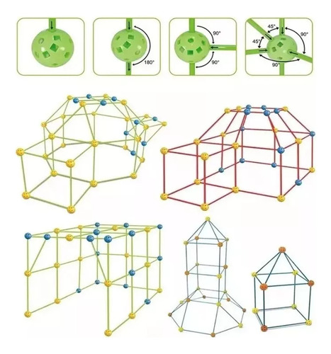 Carpa 3d De Construcción Fortress Castle Tunnel Para Bricola