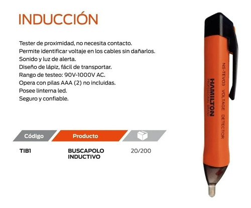 Buscapolo Por Induccion Tester Hamilton Tib1 90-1000v