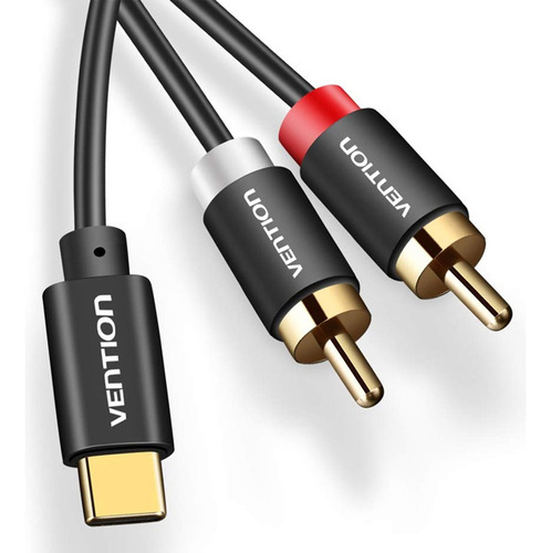 Cable Sonido Stereo 1m Usb C Macho Rca Macho Pc Oro