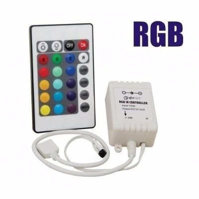 Controlador Da Fita Led Central Rgb Com Controle 5050 3528