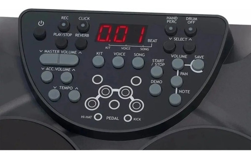 Imagem 4 de 9 de Bateria Eletrônica Portátil Revas Pb 350 Fonte E Suporte