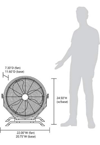 Newair Ventilador 2 En 1 De Alta Velocidad Para Montaje En P