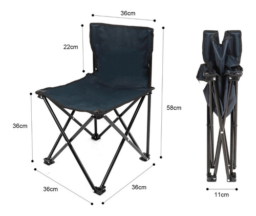 2 Sillas Director Plegables Con Bolso Camping