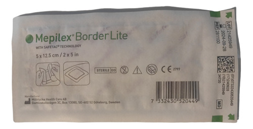 Apósito Mepilex Border Lite Silicona 5pcs