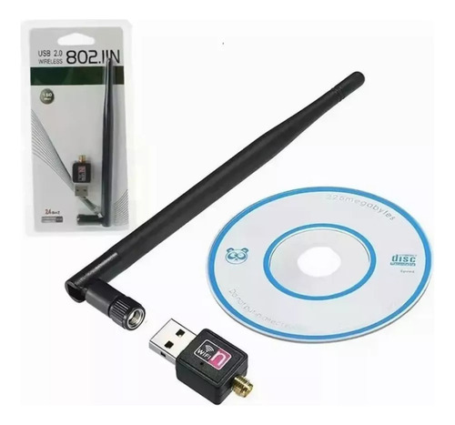 Adaptador Antena Wifi Usb Tarjeta De Red Inalámbrica 300mbps