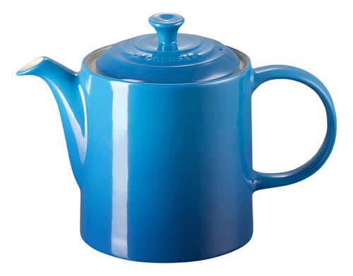 Bule Grande Le Creuset Em Cerâmica Premium 1,3l Utensilios Cor Azul Marseille