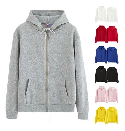 Chaqueta Hoodies Capota Cremallera Talla Adultos