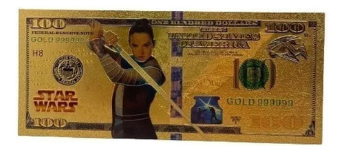 Billete 100 Dolares Coleccion Fans Star Wars Rey Skywalker