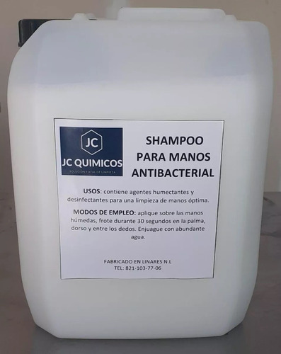 Shampoo Jabon Liquido Antibacterial Para Manos 5 L Manzana