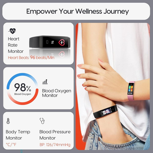 Engerwall Fitness Tracker Con Monitor De Frecuencia Cardíaca